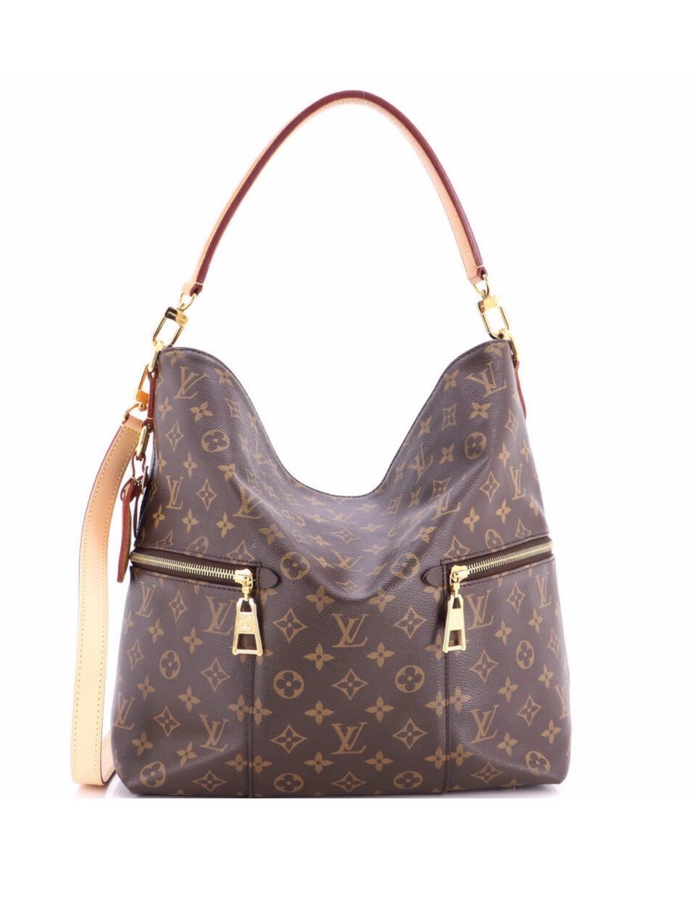 Louis Vuitton Millie  Brown Monogram Canvas Hobo Shoulder Bag